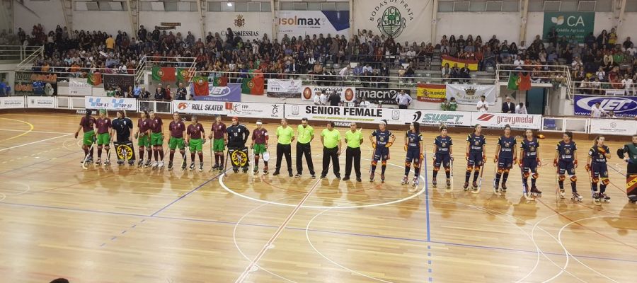 La selección española de hockey femeino se prepara para el partido La selección española de hockey femeino se prepara para el partido