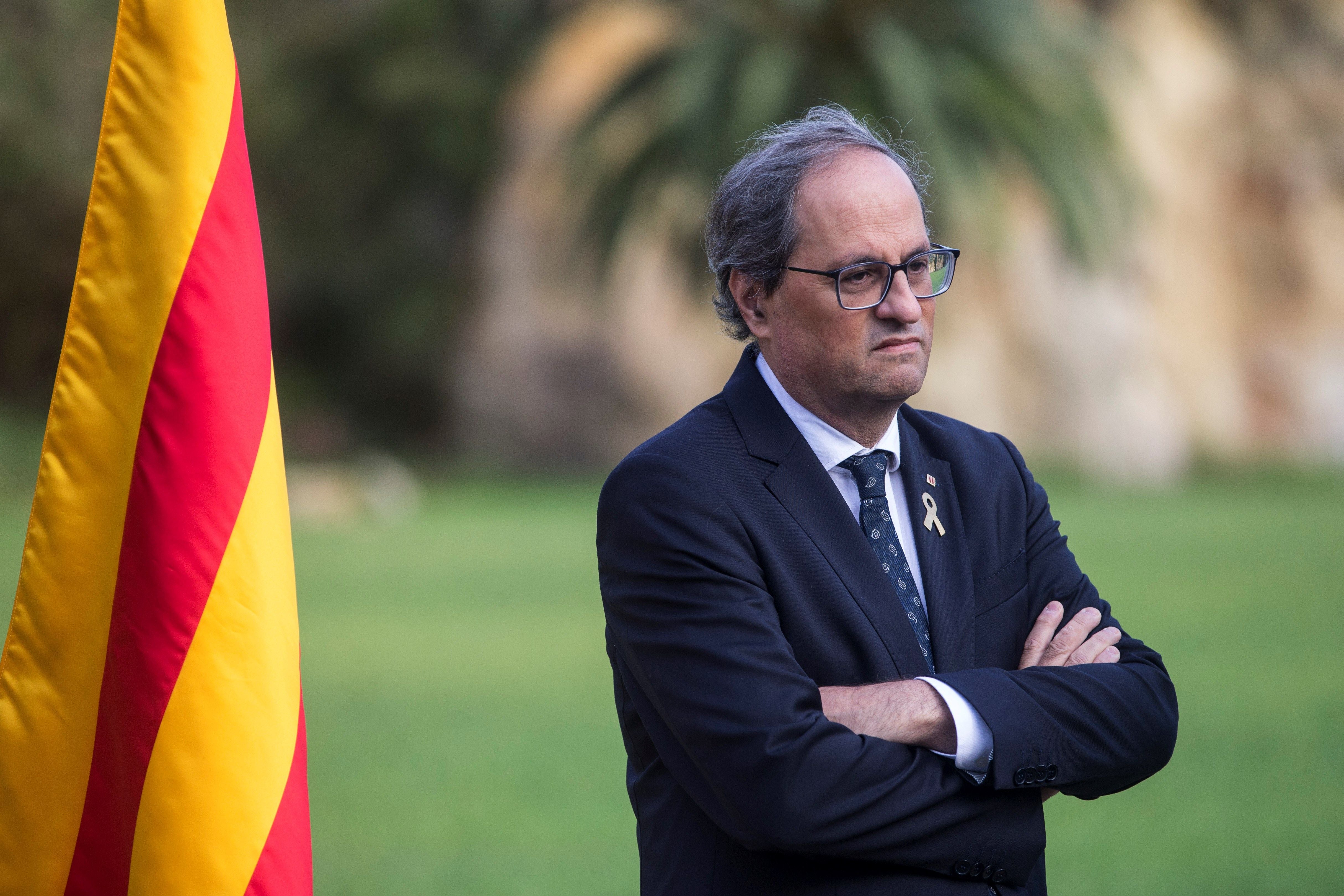 Quim Torra avisa de que los catalanes responderán con "radicalidad democrática" si hay condenas Quim Torra avisa de que los catalanes responderán con "radicalidad democrática" si hay condenas