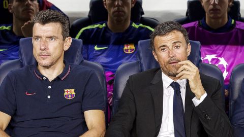 Luis Enrique con Juan Carlos Unzu&eacute; en una imagen de archivo