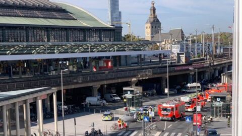 Toma de rehenes en la principal estaci&oacute;n de tren de Colonia
