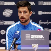 Adrián González, jugador del Málaga CF Adrián González, jugador del Málaga CF