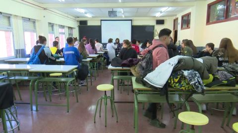 Alumnos en un aula de Bachillerato