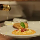 El rico salmorejo de De tal palo. El rico salmorejo de De tal palo.