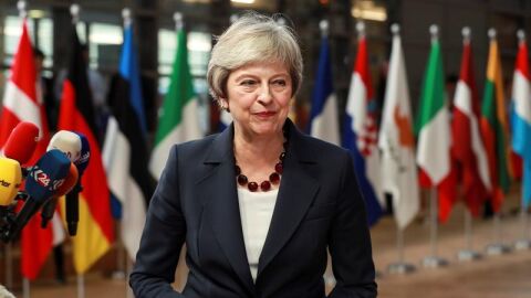 La primera ministra brit&aacute;nica, Theresa May