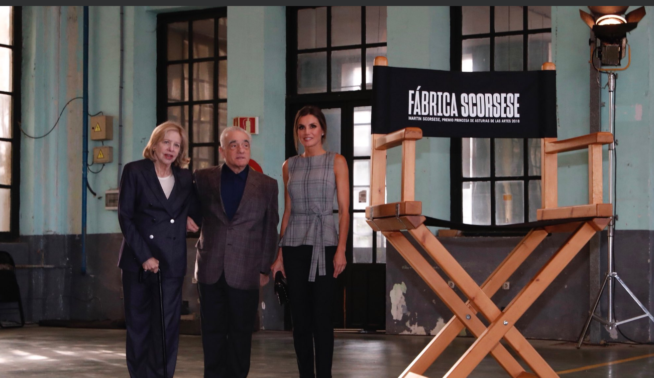 La Reina participa en el coloquio de Scorsese con jóvenes cineastas en la antigua fábrica de La Vega La Reina participa en el coloquio de Scorsese con jóvenes cineastas en la antigua fábrica de La Vega