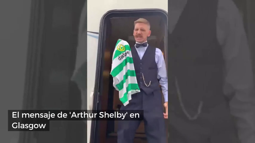 Mensaje de 'Arthur Shelby': "Glasgow es verde y blanco, por orden de los Peaky Blinders" Mensaje de 'Arthur Shelby': "Glasgow es verde y blanco, por orden de los Peaky Blinders"