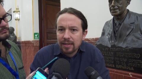 El l&iacute;der de Podemos, Pablo Iglesias