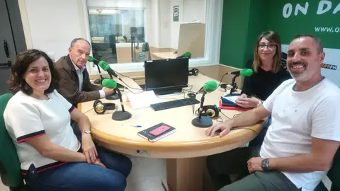 José Ruiz, Eva Crisol, Vicente Granero y Patricia Maciá Tertulia