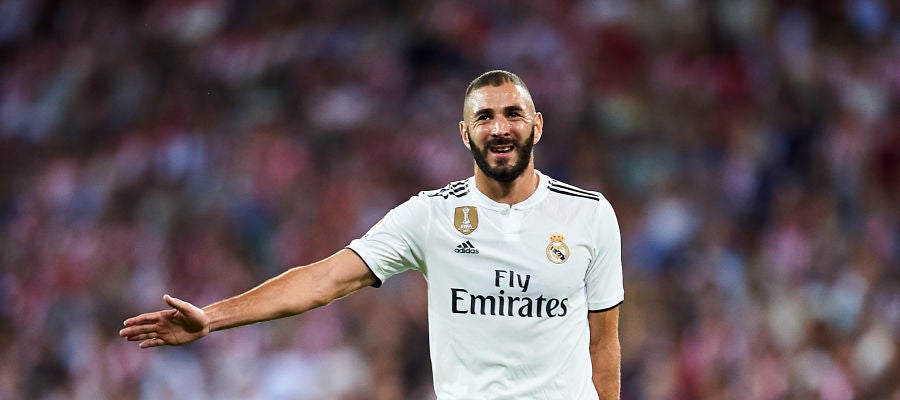 Karim Benzema, en un partido del Real Madrid Karim Benzema, en un partido del Real Madrid