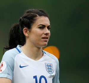 Karen Carney, durante un partido con la selección inglesa Karen Carney, durante un partido con la selección inglesa