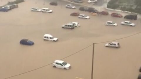 Estragos del fuerte temporal en Vinar&ograve;s