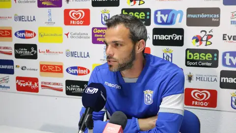 Ricardo Segura, jugador del Melilla. Ricardo Segura, jugador del Melilla.