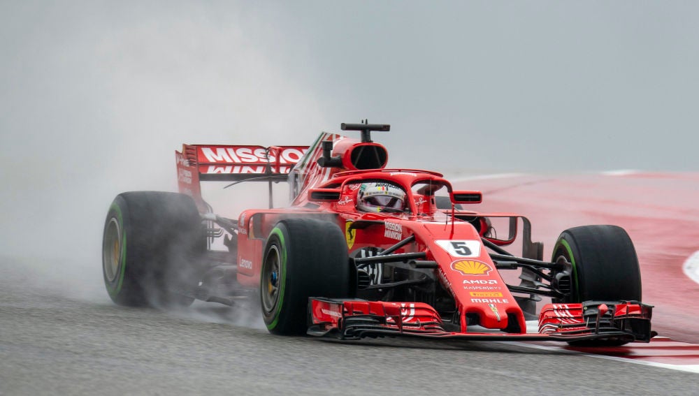Vettel rueda en los Libres del GP de Estados Unidos