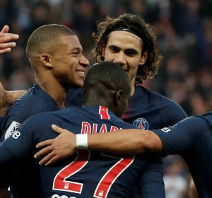 El PSG celebra un gol El PSG celebra un gol
