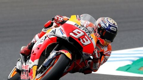 Marc M&aacute;rquez rueda en el GP de Jap&oacute;n