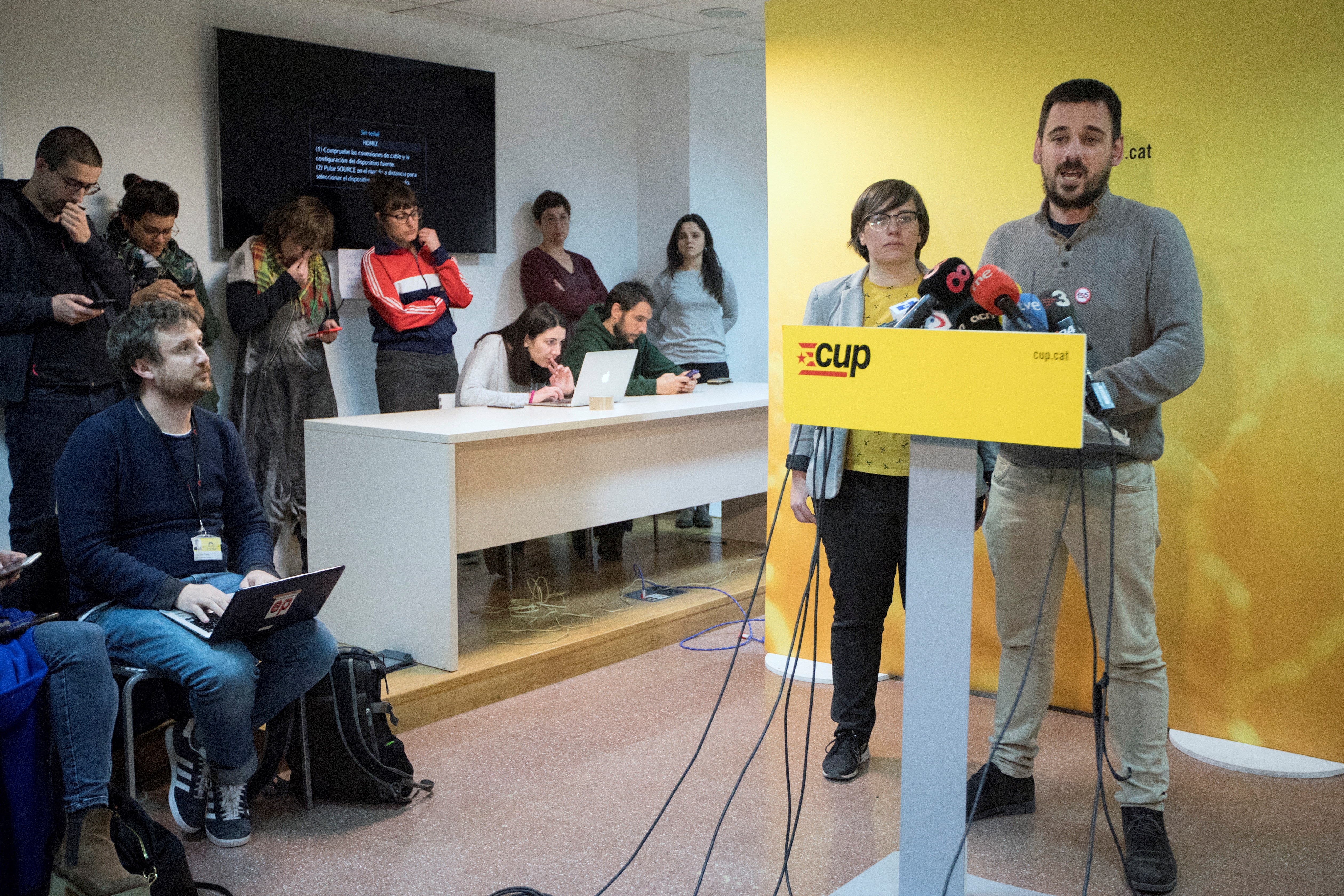 La CUP no negociará los Presupuestos de la Generalitat y no apoyará al Govern La CUP no negociará los Presupuestos de la Generalitat y no apoyará al Govern