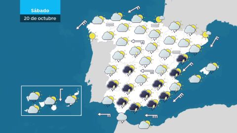 Quince provincias siguen en alerta por lluvias, aunque s&oacute;lo M&aacute;laga est&aacute; en nivel rojo