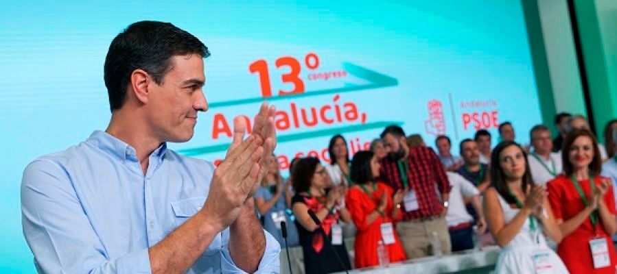 Pedro Sánchez en un acto en Andalucía Pedro Sánchez en un acto en Andalucía