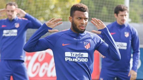 Lemar, en un entrenamiento