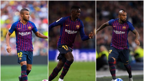 Rafinha, Dembel&eacute; y Vidal