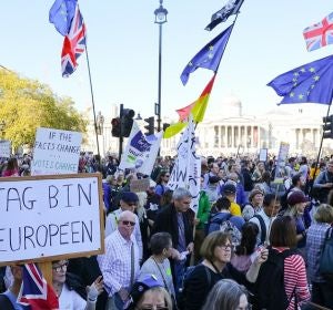 Manifestación contraria al Brexit en Londres Manifestación contraria al Brexit en Londres