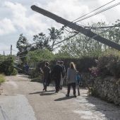 Destrozos ocasionados por el tronado en Menorca