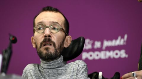 Pablo Echenique en una rueda de prensa