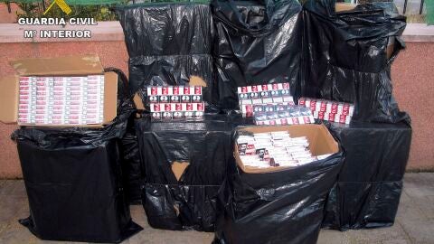 Tabaco que aprehendi&oacute; la Guardia Civil