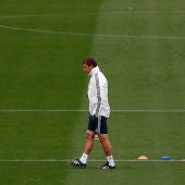 Lopetegui, durante un entrenamiento del Real Madrid
