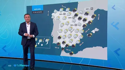 Tu Tiempo con Roberto Brasero (30-10-2018) Mañana habrá lluvias con las más fuertes hacia el este Tu Tiempo con Roberto Brasero (30-10-2018) Mañana habrá lluvias con las más fuertes hacia el este
