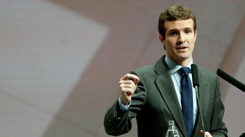 El l&iacute;der del PP, Pablo Casado, en la &uacute;ltima jornada del XXI Congreso Nacional de la Empresa Familiar