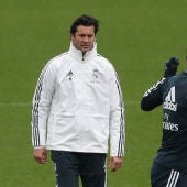 Solari dirige su primer entrenamiento al frente del Real Madrid