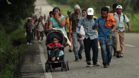 Caravana de migrantes hondureños Caravana de migrantes hondureños