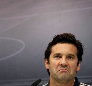Solari, en su primera rueda de prensa como técnico del primer equipo del Real Madrid Solari, en su primera rueda de prensa como técnico del primer equipo del Real Madrid
