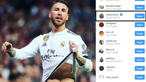 El 'like' de Ramos a una publicaci&oacute;n criticando a sus compa&ntilde;eros
