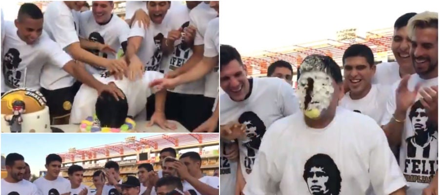 La fiesta del Dorados de Sinaloa para Maradona en su cumpleaños La fiesta del Dorados de Sinaloa para Maradona en su cumpleaños