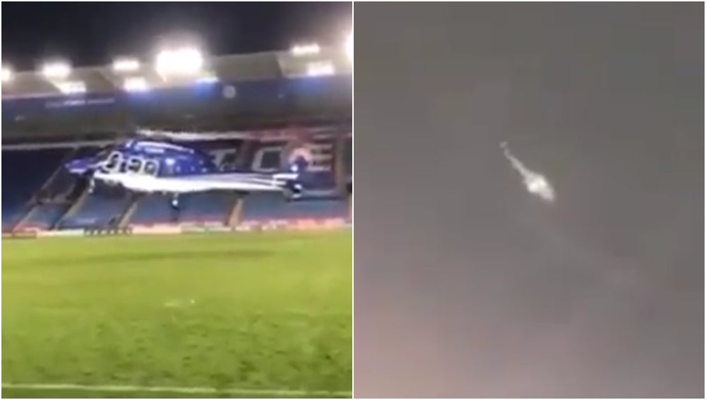 Sale a la luz el vídeo del accidente mortal del helicóptero del dueño del Leicester visto desde dentro del estadio Sale a la luz el vídeo del accidente mortal del helicóptero del dueño del Leicester visto desde dentro del estadio