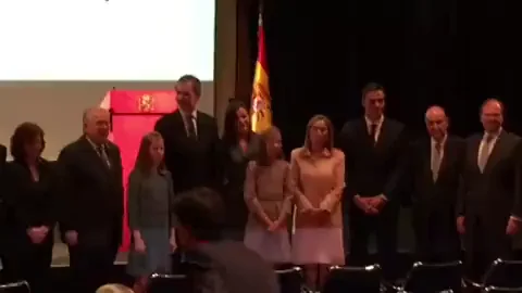 La foto del 40 aniversario de la Carta Magna con la primera intervenci&oacute;n de la princesa Leonor