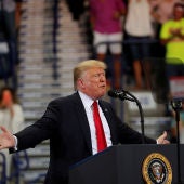 Donald Trump en un acto en Florida