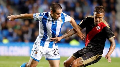 Sangalli, durante un partido contra el Rayo Vallecano