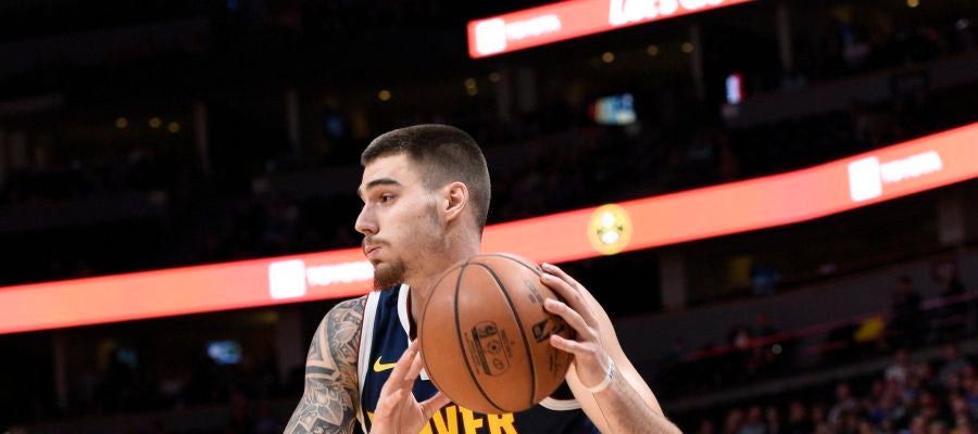 Juancho Hernangómez, durante un partido con los Nuggets Juancho Hernangómez, durante un partido con los Nuggets