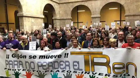 Plataforma en Defensa del Plan de Vías Acto en el CCAI