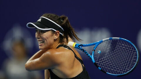 Garbi&ntilde;e Muguruza, durante un partido