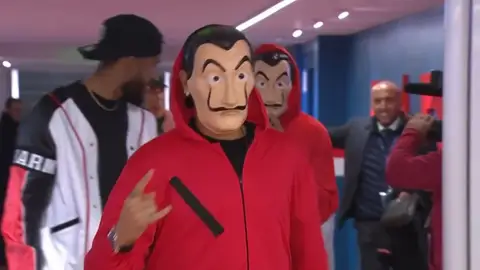 'La casa de papel' en el Parque de los Príncipes 'La casa de papel' en el Parque de los Príncipes