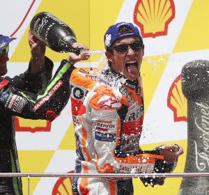 Marc Márquez tras ganar en Sepang Marc Márquez tras ganar en Sepang