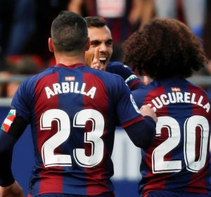 El Eibar celebra un gol El Eibar celebra un gol