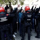 Tensión en Alsasua contra el acto de Ciudadanos