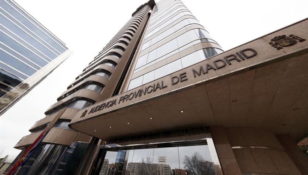 Vista de la fachada de la Audiencia Provincial de Madrid