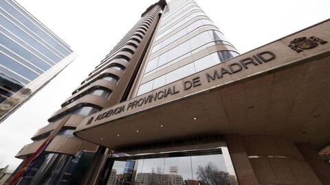 Vista de la fachada de la Audiencia Provincial de Madrid