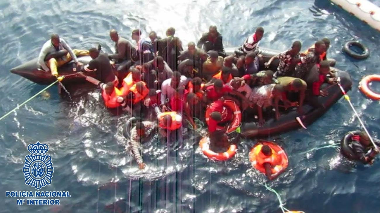 Casi 57.500 inmigrantes llegaron en patera a España en 2018, un 162 % más que en 2017 Casi 57.500 inmigrantes llegaron en patera a España en 2018, un 162 % más que en 2017